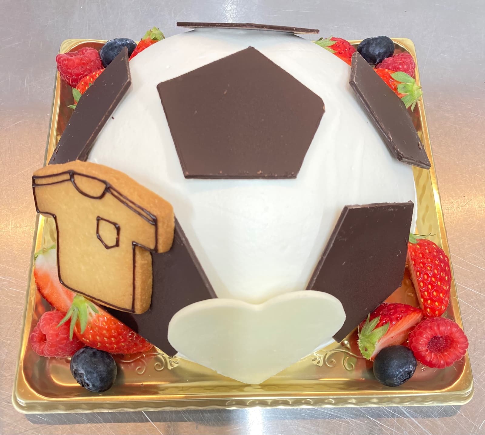 サッカーボールデコ